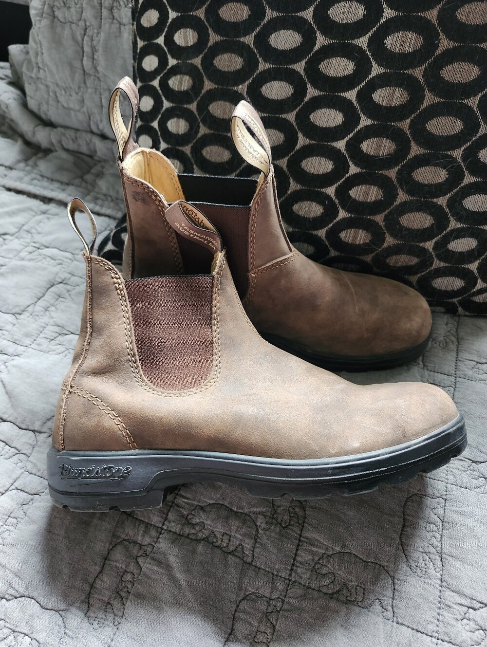 Blundstone Womens Brown Chukka Pull-On Boots Sz 8